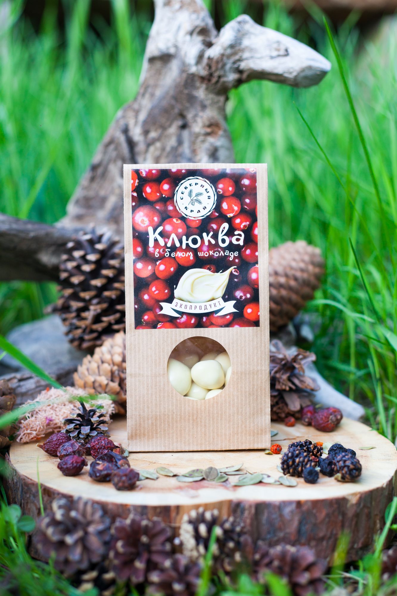 Клюква в белом шоколаде 150 гр.