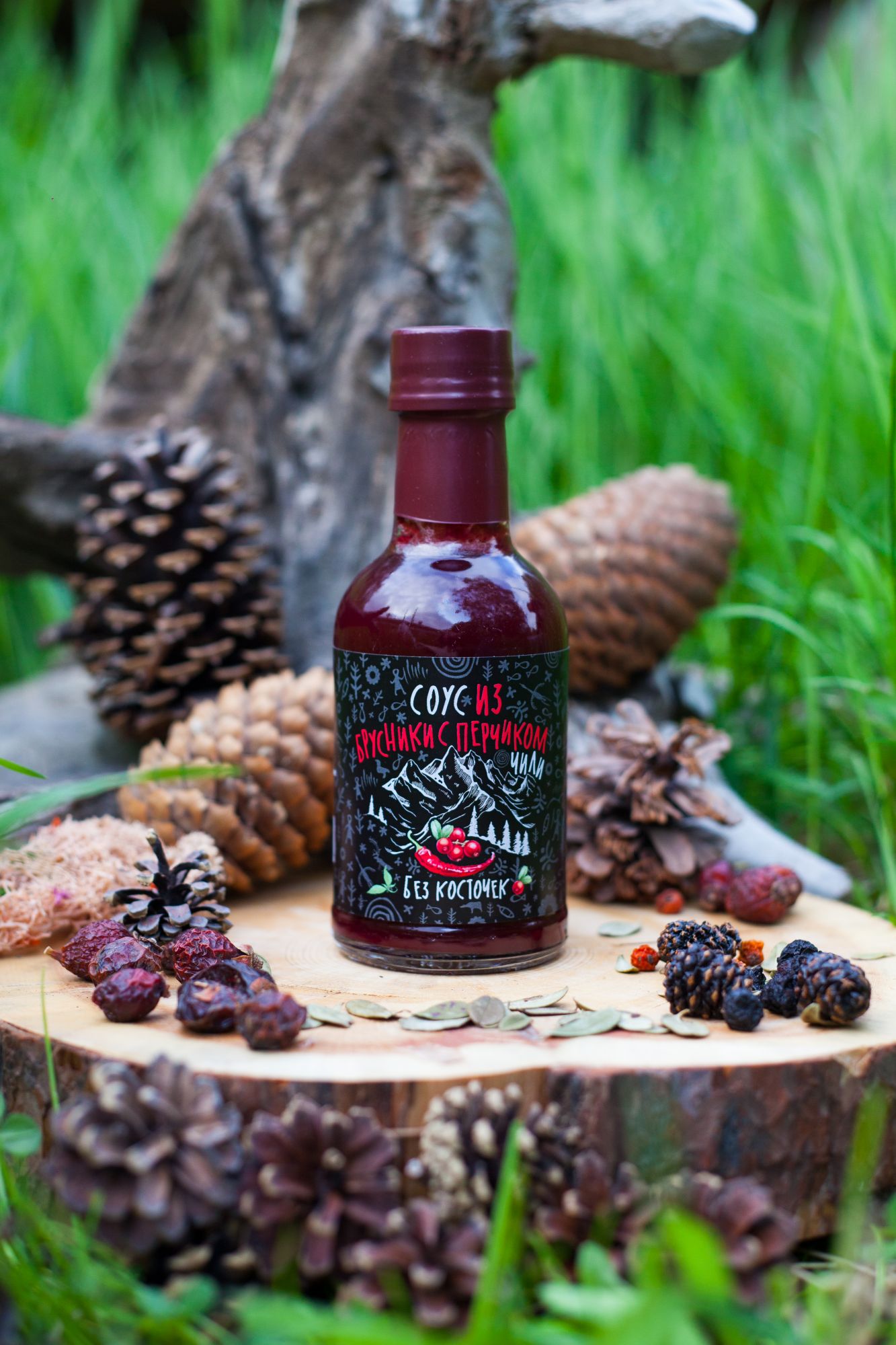 Соус из брусники с перцем 200 мл.